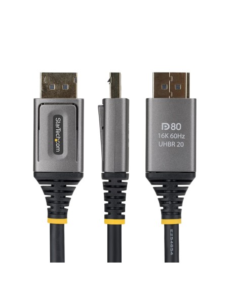 StarTech.com Cavo DisplayPort 2.1 da 1 m, certificato VESA DP80, 10K 8K 60Hz non compresso, 16K 60Hz   8K 240Hz con DSC 1.2a,