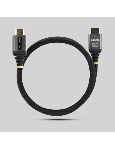 StarTech.com Cavo HDMI High Speed Premium Certificato da 1 m, Ultra Flessibile, 4K 60Hz 1440p 144Hz, HDR10 ARC, 18Gbps, Cavo