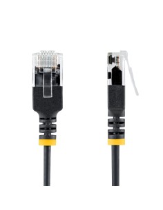 StarTech.com Cavo Ethernet Cat6A Ultra Slim da 80 cm Nero, UTP, Rame Puro 34AWG, Cavo di Rete Patch RJ45 Ultra Sottile, Testato 2
