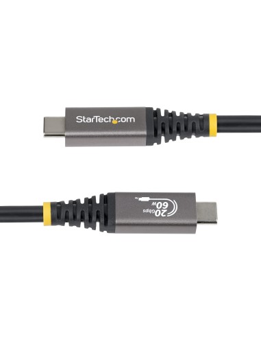 StarTech.com Cavo USB4 da 3m, Cavo USB-C Certificato USB-IF, 20 Gbps, PD 60W, DP 2.1 4K 120Hz, Cavetto Tipo-C con guaina in