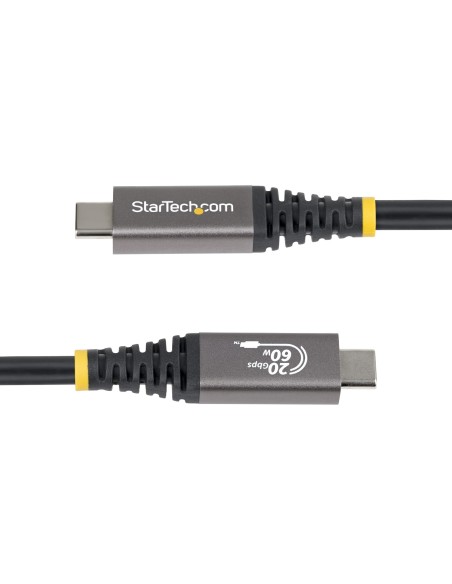 StarTech.com Cavo USB4 da 3m, Cavo USB-C Certificato USB-IF, 20 Gbps, PD 60W, DP 2.1 4K 120Hz, Cavetto Tipo-C con guaina in