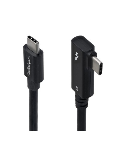 StarTech.com Cavo Thunderbolt 5 ad angolo retto da 80 cm, 80 Gbps (fino a 120 Gbps), PD 240 W, 8K 60Hz, Cavo Thunderbolt