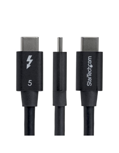 StarTech.com Cavo Thunderbolt 5 ad angolo retto da 80 cm, 80 Gbps (fino a 120 Gbps), PD 240 W, 8K 60Hz, Cavo Thunderbolt