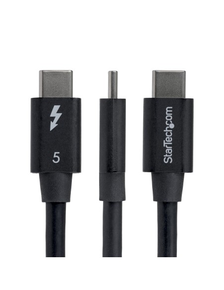 StarTech.com Cavo Thunderbolt 5 ad angolo retto da 80 cm, 80 Gbps (fino a 120 Gbps), PD 240 W, 8K 60Hz, Cavo Thunderbolt