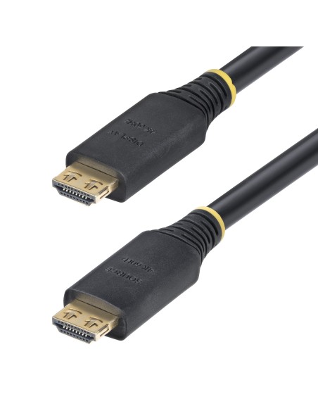 StarTech.com Cavo HDMI attivo ad alta velocità da 15 m con connettori a presa salda, 4K 60 Hz 1440p 144 Hz, HDR10 HDCP 2.2 ARC,