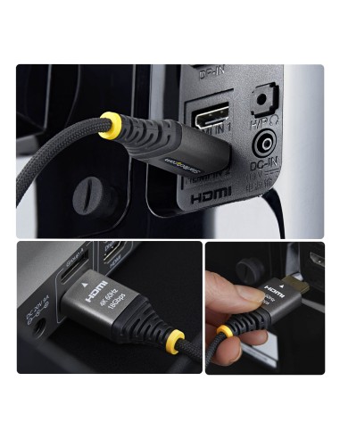 StarTech.com Cavo HDMI High Speed Premium Certificato da 2 m, Ultra Flessibile, 4K 60Hz 1440p 144Hz, HDR10 ARC, 18Gbps, Cavo