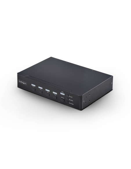 StarTech.com KVM DisplayPort a 4 Porte con Mouse Roaming e Multi-View   Picture-in-Picture, 4K 60Hz, Hub USB 3.0 5Gbps,