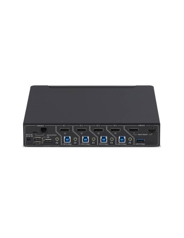 StarTech.com KVM DisplayPort a 4 Porte con Mouse Roaming e Multi-View   Picture-in-Picture, 4K 60Hz, Hub USB 3.0 5Gbps,