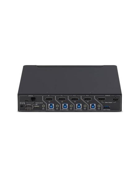 StarTech.com KVM DisplayPort a 4 Porte con Mouse Roaming e Multi-View   Picture-in-Picture, 4K 60Hz, Hub USB 3.0 5Gbps,