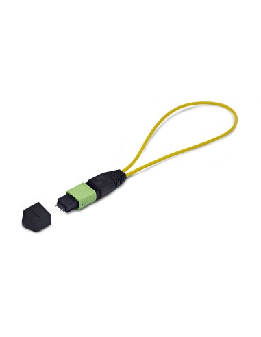 StarTech.com Modulo Loopback MPO Monomodale 9 125 MPO-12 Maschio, Adattatore Loopback in Fibra Ottica MPO MTP-APC, Tester
