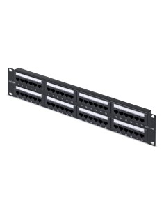 StarTech.com Pannello Patch Cat6 da 48 porte 2U montabile su rack, RJ45, UTP, 110 Punch-Down, Patch Panel  Pannelllo di rete