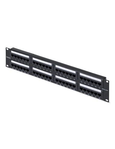 StarTech.com Pannello Patch Cat6 da 48 porte 2U montabile su rack, RJ45, UTP, 110 Punch-Down, Patch Panel  Pannelllo di rete