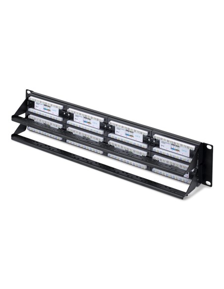 StarTech.com Pannello Patch Cat6 da 48 porte 2U montabile su rack, RJ45, UTP, 110 Punch-Down, Patch Panel  Pannelllo di rete