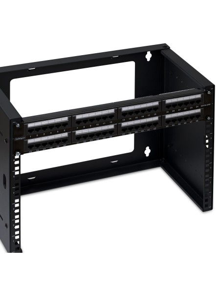 StarTech.com Pannello Patch Cat6 da 48 porte 2U montabile su rack, RJ45, UTP, 110 Punch-Down, Patch Panel  Pannelllo di rete