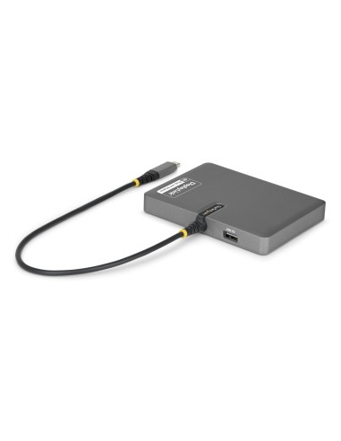 StarTech.com Adattatore USB-C per Workstation Quad Monitor, DisplayPort 1.4, 4K 60Hz, Pass-through PD 140W per Ricarica Laptop,