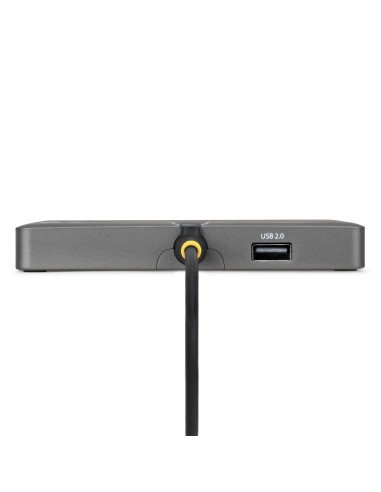 StarTech.com Adattatore USB-C per Workstation Quad Monitor, DisplayPort 1.4, 4K 60Hz, Pass-through PD 140W per Ricarica Laptop,