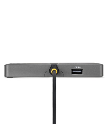 StarTech.com Adattatore USB-C per Workstation Quad Monitor, DisplayPort 1.4, 4K 60Hz, Pass-through PD 140W per Ricarica Laptop,