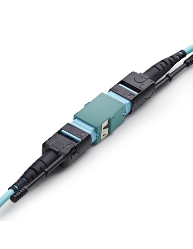 StarTech.com Accoppiatore MPO MTP per Fibra Ottica Single Mode Multimode, Configurazione Key Up–Key Down, Accoppiatore MPO MTP