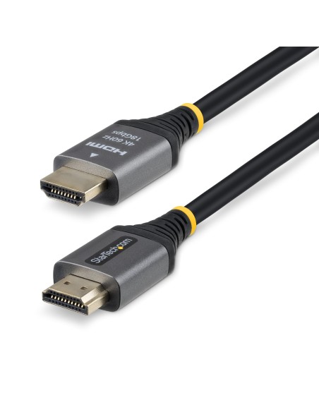 StarTech.com Cavo HDMI High Speed Premium Certificato da 1,5 m, HDMI 2.0, 4K 60Hz   1440p 144Hz, con HDR10 e ARC, Larghezza di