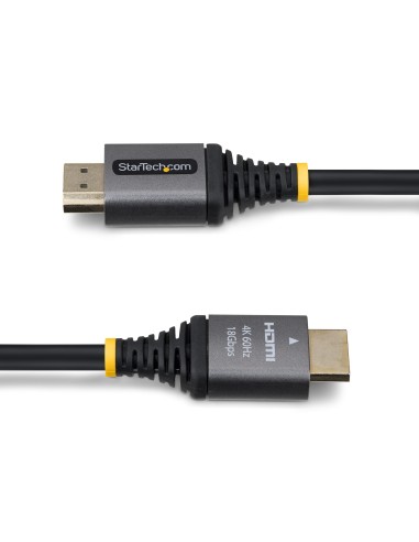 StarTech.com Cavo HDMI High Speed Premium Certificato da 1,5 m, HDMI 2.0, 4K 60Hz   1440p 144Hz, con HDR10 e ARC, Larghezza di