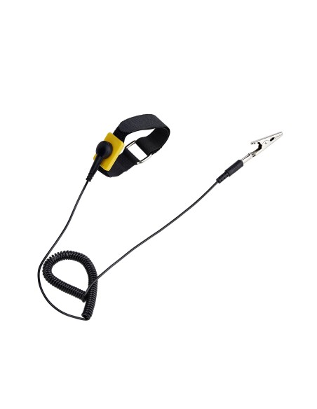 StarTech.com Bracciale Antistatico per Polso, Cinturino ESD Safe Regolabile per Messa Terra con Cavo Rimovibile da 1,5 m,