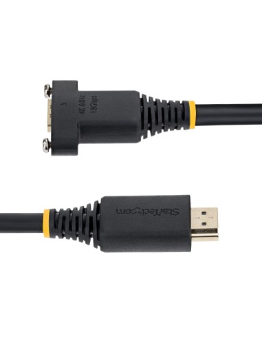 StarTech.com Cavo HDMI da Pannello 1 m, Prolunga High Speed, 4K 60Hz 1440p 144Hz, Adattatore Maschio Femmina da Pannello