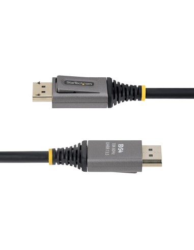 StarTech.com Cavo DisplayPort 2.1 da 50 cm certificato VESA DP54, 8K 60Hz non compresso, 8K 144Hz   4K 240Hz con DSC 1.2a, cavo