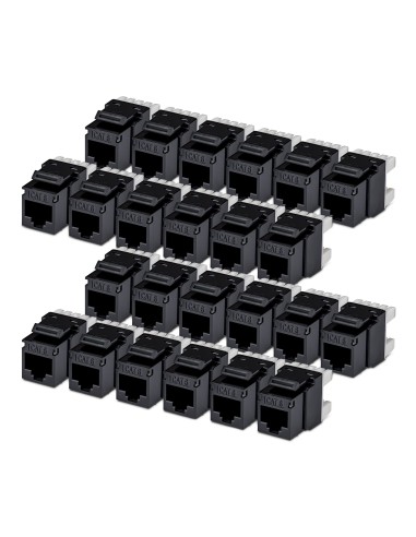 StarTech.com Connettore Keystone RJ45 Cat6 UTP, Confezione da 24 Prese Ethernet per Scatola a Muro, Terminazione 110 Punch Down