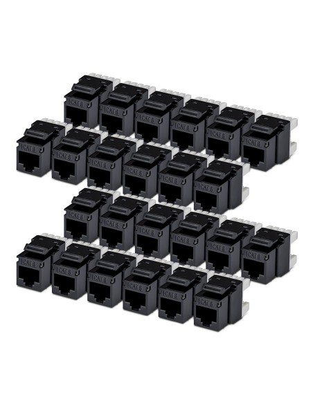 StarTech.com Connettore Keystone RJ45 Cat6 UTP, Confezione da 24 Prese Ethernet per Scatola a Muro, Terminazione 110 Punch Down