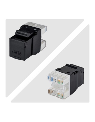 StarTech.com Connettore Keystone RJ45 Cat6 UTP, Confezione da 24 Prese Ethernet per Scatola a Muro, Terminazione 110 Punch Down