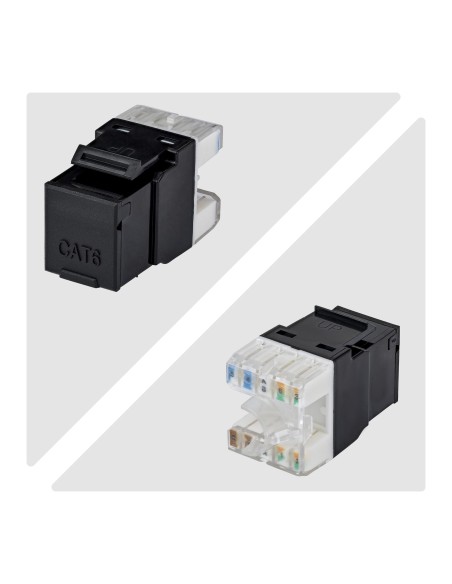 StarTech.com Connettore Keystone RJ45 Cat6 UTP, Confezione da 24 Prese Ethernet per Scatola a Muro, Terminazione 110 Punch Down