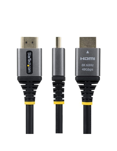 StarTech.com Cavo HDMI Ultra High Speed Certificato da 30 cm, HDMI 2.1, 8K 60Hz   4K 120Hz, con HDR10+ ed eARC, Larghezza di