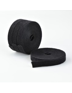 StarTech.com 4 Rotoli di Nastro a Strappo da 4,6 m, Larghezza 12,7 mm, Nero, Fascette per Cavi Riutilizzabili Tagliabili a