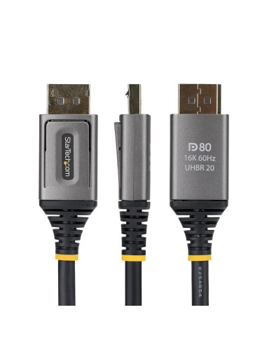 StarTech.com Cavo DisplayPort 2.1 da 2 m, certificato VESA DP80, 10K 8K 60Hz non compresso, 16K 60Hz   8K 240Hz con DSC 1.2a,