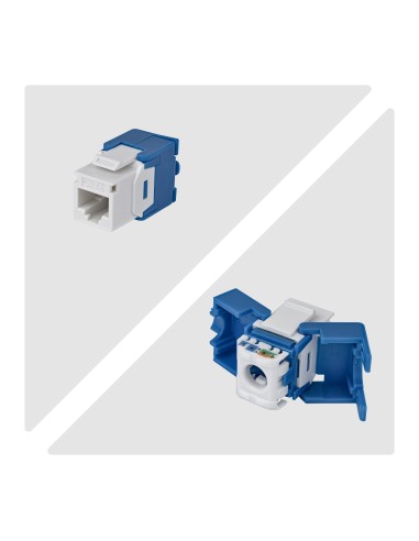 StarTech.com Connettore Keystone RJ45 Cat6 UTP, Confezione da 24 Prese Ethernet per Scatola a Muro, Terminazione a 180° Bianco