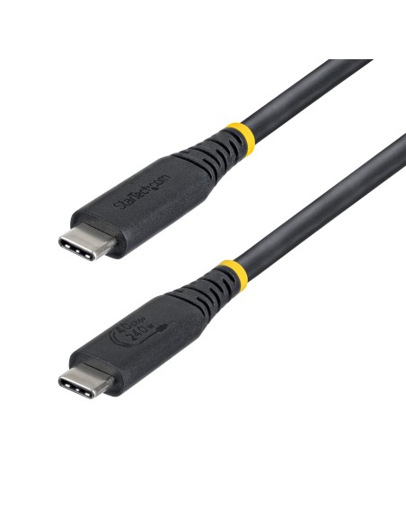 StarTech.com Cavo USB4 da 50cm, 40 Gbps, Cavo USB-C certificato USB-IF, 240W PD, 8K 60Hz   4K 240 Hz DP2.1 DP40, Rivestimento
