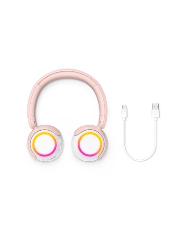 Philips TAK4200 Auricolare Con cavo e senza cavo A Padiglione Musica e Chiamate Bluetooth Rosa, Bianco