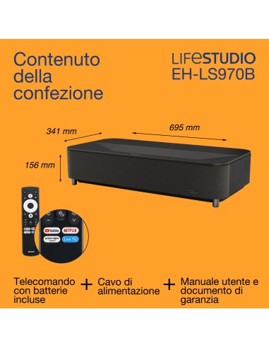 Epson Lifestudio Grand EH-LS970B - Nero metallizzato