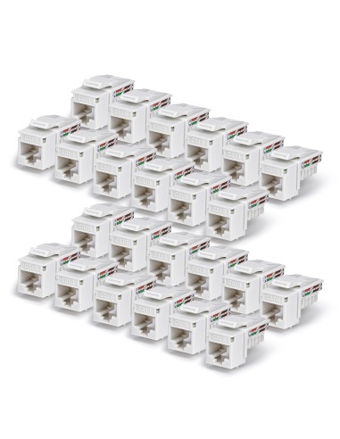 StarTech.com Connettore Keystone RJ45 Cat6 UTP, Confezione da 24 Prese Ethernet per Scatola a Muro, Terminazione 110 Punch Down