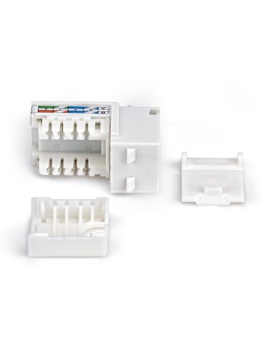 StarTech.com Connettore Keystone RJ45 Cat6 UTP, Confezione da 24 Prese Ethernet per Scatola a Muro, Terminazione 110 Punch Down