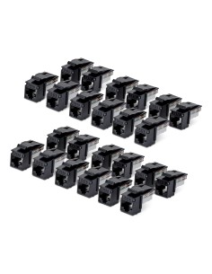 StarTech.com Connettore Keystone RJ45 Cat6 UTP, Confezione da 24 Prese Ethernet per Scatola a Muro, Terminazione 110 Punch Down