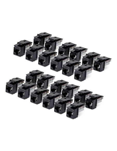 StarTech.com Connettore Keystone RJ45 Cat6 UTP, Confezione da 24 Prese Ethernet per Scatola a Muro, Terminazione 110 Punch Down
