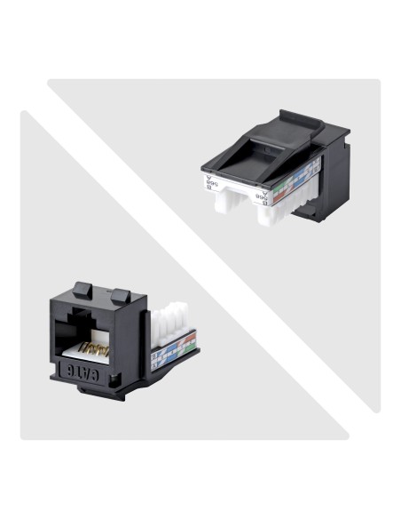 StarTech.com Connettore Keystone RJ45 Cat6 UTP, Confezione da 24 Prese Ethernet per Scatola a Muro, Terminazione 110 Punch Down