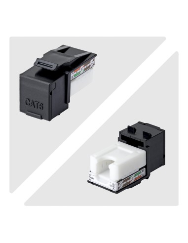 StarTech.com Connettore Keystone RJ45 Cat6 UTP, Confezione da 24 Prese Ethernet per Scatola a Muro, Terminazione 110 Punch Down