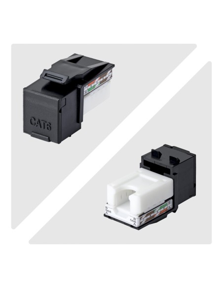 StarTech.com Connettore Keystone RJ45 Cat6 UTP, Confezione da 24 Prese Ethernet per Scatola a Muro, Terminazione 110 Punch Down