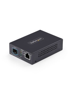 StarTech.com Media Converter Fibra 10GbE Multi-Gigabit Open SFP+, Standalone, Ethernet RJ45 a SFP+ 10GBASE-X,