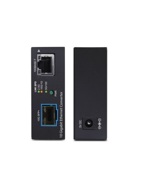 StarTech.com Media Converter Fibra 10GbE Multi-Gigabit Open SFP+, Standalone, Ethernet RJ45 a SFP+ 10GBASE-X,