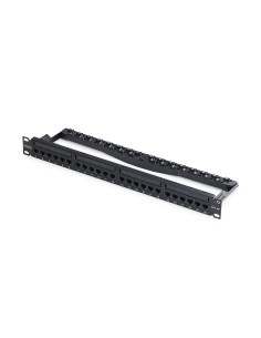 StarTech.com Patch Panel Passante a 24 Porte 1U, Pannello Patch con Accoppiatori in Linea RJ45 UTP Cat6 con Barra di Gestione