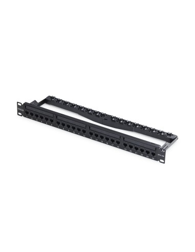 StarTech.com Patch Panel Passante a 24 Porte 1U, Pannello Patch con Accoppiatori in Linea RJ45 UTP Cat6 con Barra di Gestione