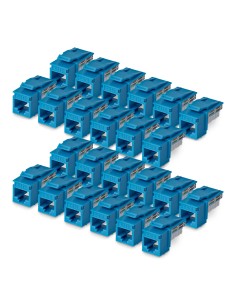 StarTech.com Connettore Keystone RJ45 Cat6 UTP, Confezione da 24 Prese Ethernet per Scatola a Muro, Terminazione 110 Punch Down